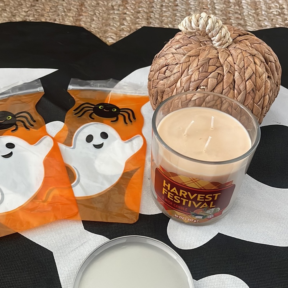 HALLOWEEN FALL THANKSGIVING CANDLES AND HOME DECOR BUNDLE
